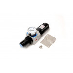 Фільтр-регулятор з індикатором тиску для пневмосистем "Profi" 3/8" (пропускна спроможність: 1300 л/хв, 16bar, температура повітря: 5° до 60°, 5мк