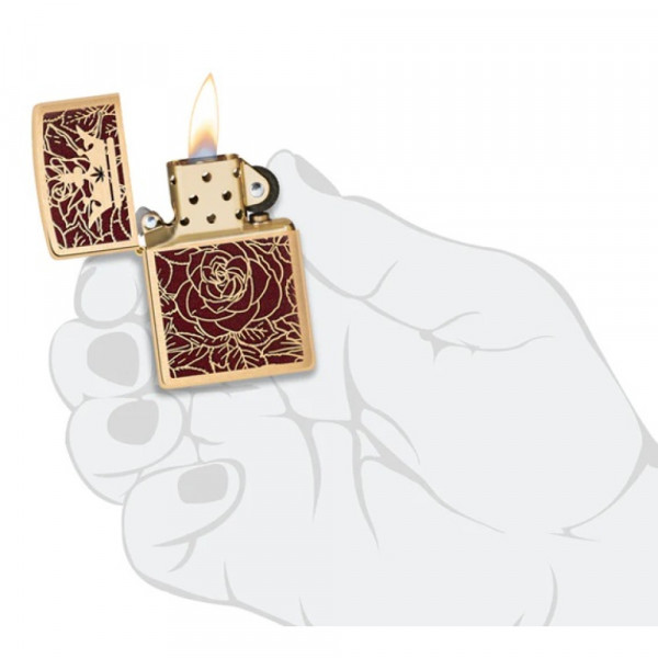 Запальничка Zippo (Зіппо) Queen of Bud Passionate Rose and Crown 47108 Запальничка Zippo (Зіппо) Queen of Bud Passionate Rose and Crown 47108