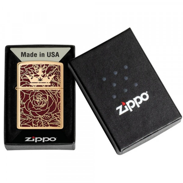 Запальничка Zippo (Зіппо) Queen of Bud Passionate Rose and Crown 47108 Запальничка Zippo (Зіппо) Queen of Bud Passionate Rose and Crown 47108