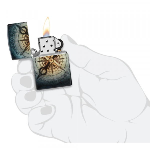 Запальничка Zippo (Зіппо) Compass Ghost Design 48562 Запальничка Zippo (Зіппо) Compass Ghost Design 48562