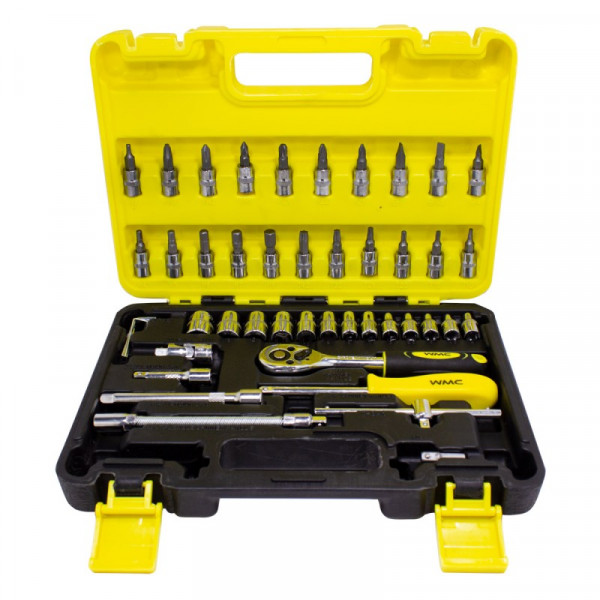 Набір інструментів 46 предметов 1/4'' (6гр.) WMC TOOLS WT-2462-5 EURO