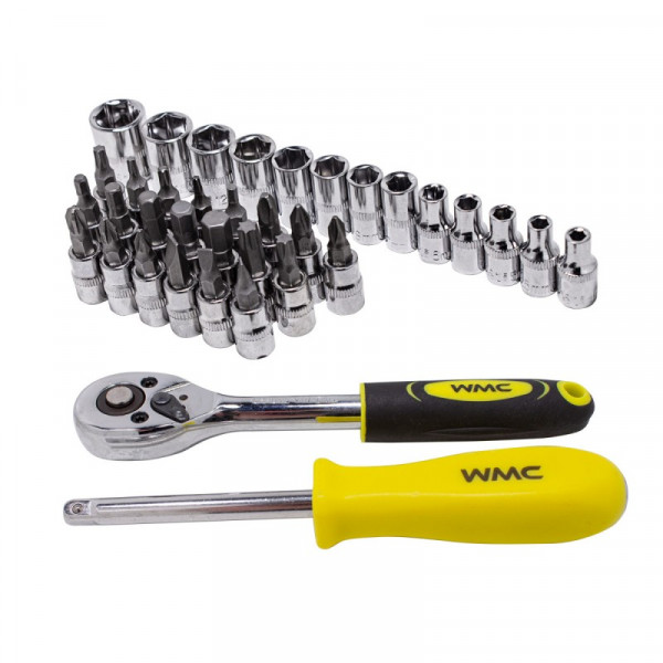 Набір інструментів 46 предметов 1/4'' (6гр.) WMC TOOLS WT-2462-5 EURO