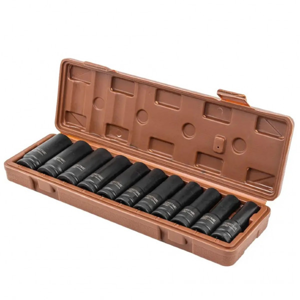 Набір головок ударних 11пр. 1/2" 6-гранна (10-24мм) FORSTIME FT-4117-5MPB