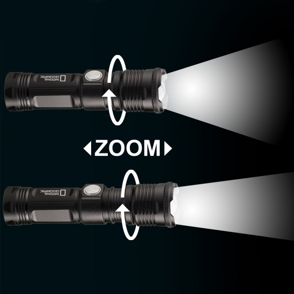 Ліхтар National Geographic Iluminos Led Zoom Flashlight 1000 lm (9082400) (930143)