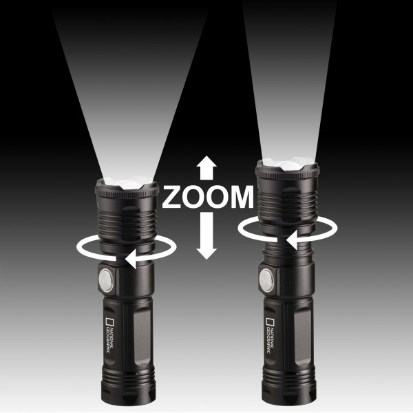 Ліхтар National Geographic Iluminos Led Zoom Flashlight 1000 lm (9082400) (930143)