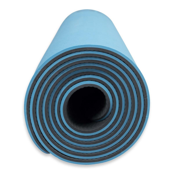 Килимок спортивний Toorx Yoga Professional TPE 183 х 60 х 0,6 см для йоги та фітнесу Azzurro/Antracite (MAT-183) (931141)