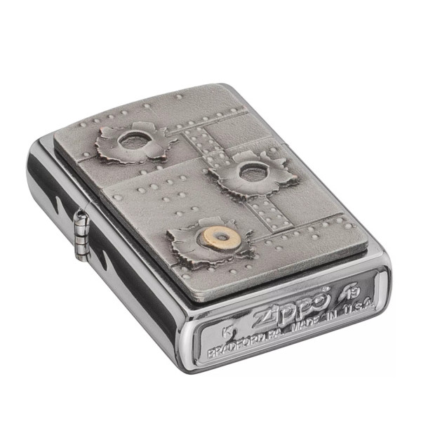 Запальничка бензинова Zippo Bullet Holes 3D Сліди від куль (2004519)
