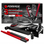 Домкрат 3т (75-510мм) підкатний двоштоковий низькопрофільний з накладкою F-T830018(New)(27,90)