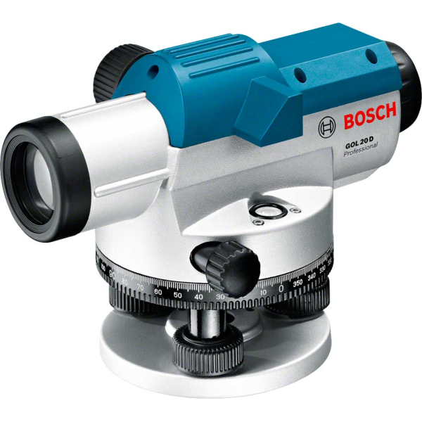 Оптичний нівелір Bosch Professional GOL 20 D в кейсі з штативом BT 160, лінійкою GR 500 0601068402