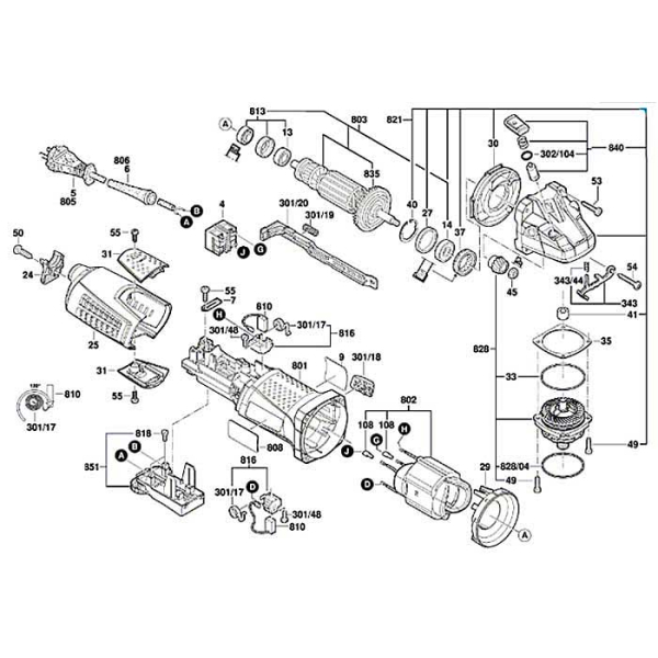 Болгарка Bosch Professional GWS 19-125 CIE з регулюванням