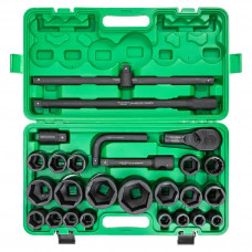 Набір інструментів ударних 26пр. 1", 3/4'' (6гр) (17,19,21,22,24,27,30,32-36,36-12ГР,38,41,46,50)