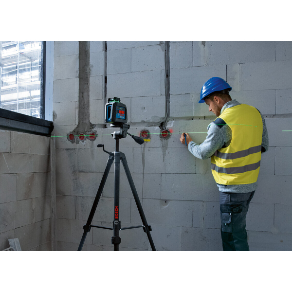 Лазерний нівелір Bosch Professional GLL 2-20 G із тримачем, стельовим кріпленням і 4 батарейками 0601065000