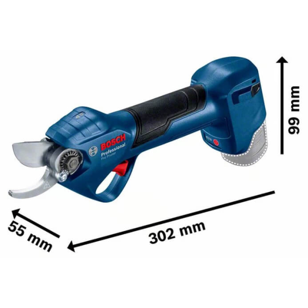 Акумуляторні садові ножиці Bosch Professional Pro Pruner, 2 акб GBA 12V 3.0Ah і з/п GAL 12V-20 06019K1021