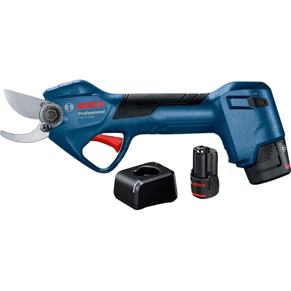Акумуляторні садові ножиці Bosch Professional Pro Pruner, 2 акб GBA 12V 3.0Ah і з/п GAL 12V-20 06019K1021