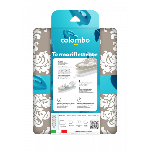 Чохол для прасувальної дошки Colombo Thermoreflectant 150 x 55 см (COP630) (931883)