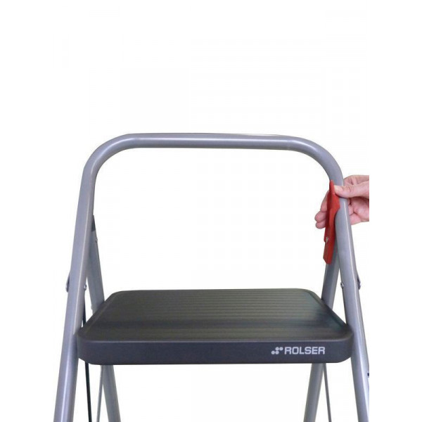 Драбина Rolser Taburete M/11 UNE 3 щаблі  Antracita (MET004-1021) (928602)