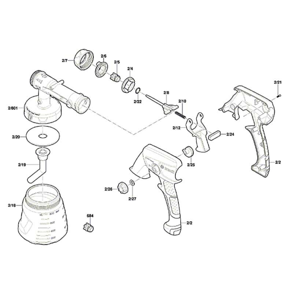 Фарборозпилювач Bosch PFS 2000 0603207300