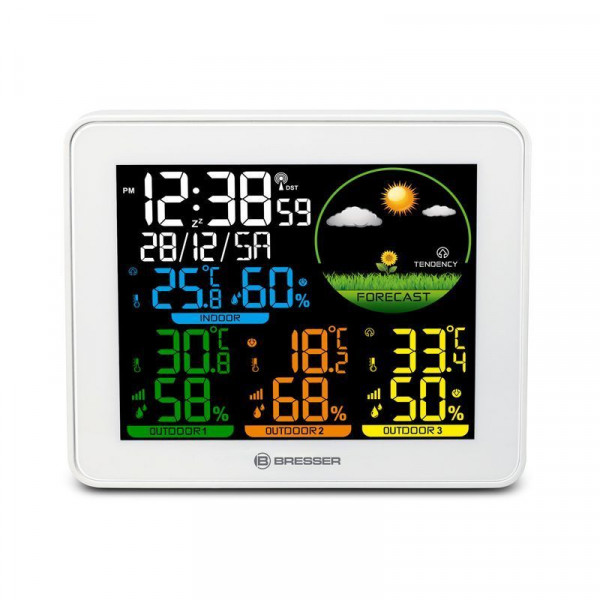 Метеостанція Bresser Colour Weather Station with 3 Sensors (9600028/13452) 932127