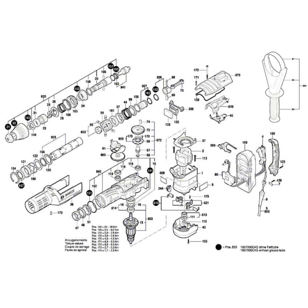Перфоратор Bosch Professional GBH 12-52 D в чемодані 0611266100