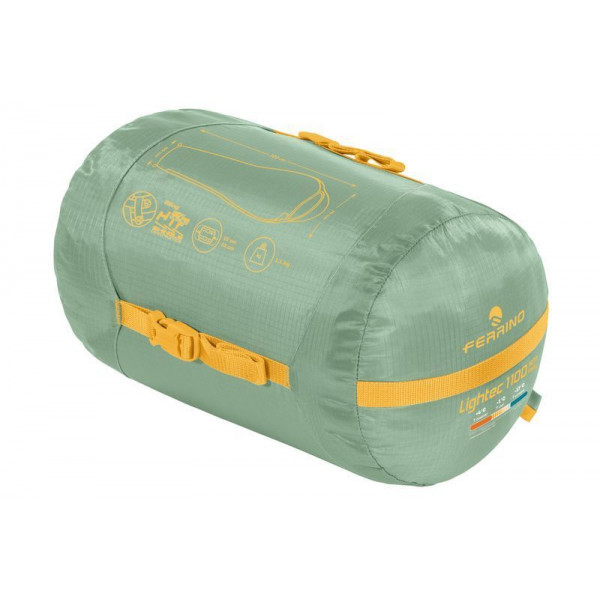 Спальний мішок Ferrino Lightec SM 1100 Lady -3°C Green (86649QVV) (931768)
