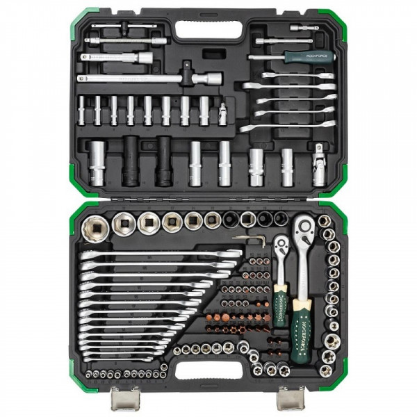 Набір інструментів 125+6пр. 1/4'', 1/2'' (6гр.) ROCKFORCE RF-41252-5 Premium