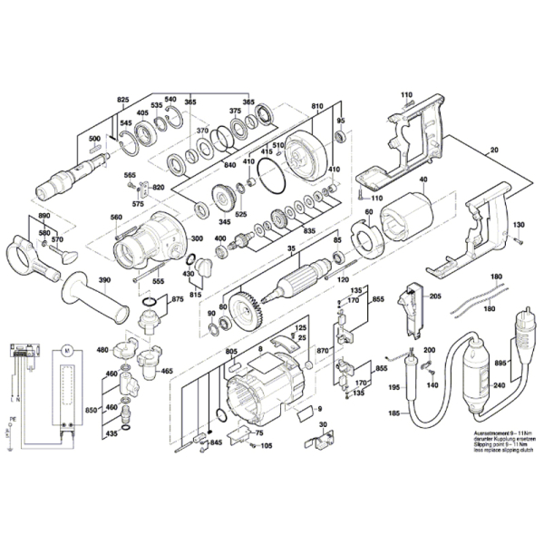Дриль алмазного свердління Bosch Professional GDB 180 WE в чемодані 0601189800