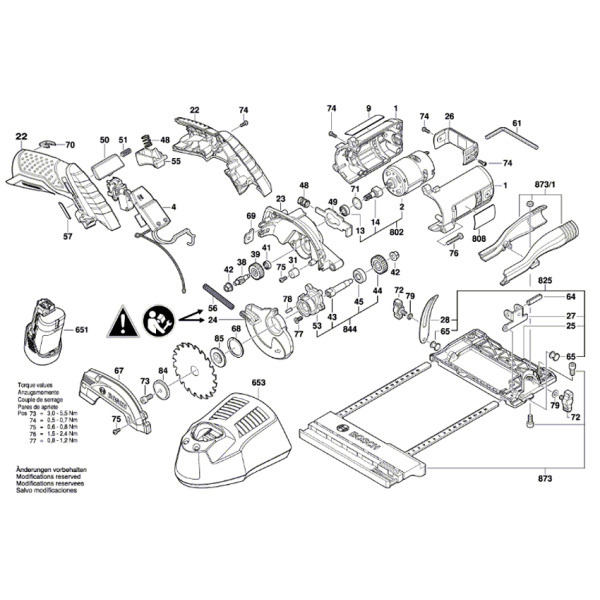 Акумуляторна дискова пила Bosch Professional GKS 12V-26 без акб та з/п 06016A1001