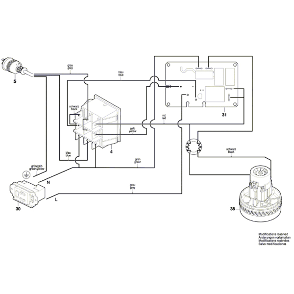 Будівельний пилосос Bosch Professional GAS 15 PS із кутовою та щілинною насадками 06019E5100