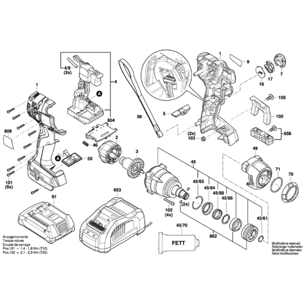 Гайкокрут акумуляторний Bosch Professional GDX 18V-200 C без акб та з/п 06019G4204
