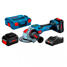 Акумуляторна безщіткова болгарка Bosch Professional GWX 18V-15 SC з регулюванням в L-Boxx 136 з 2 акб 18V 8.0Ah, з/п GAL 18V-160 06019H6501