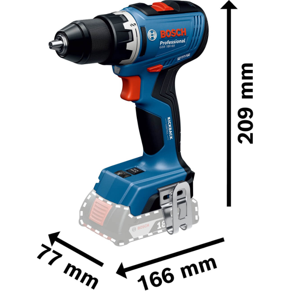 Акумуляторний дриль-шурупокрут Bosch GSR 18V-65 (06019N3200) SOLO без Аку та ЗП