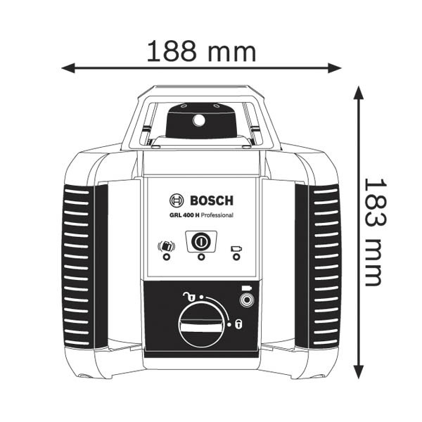 Ротаційний лазерний нівелір Bosch GRL 400 H (0601061800)