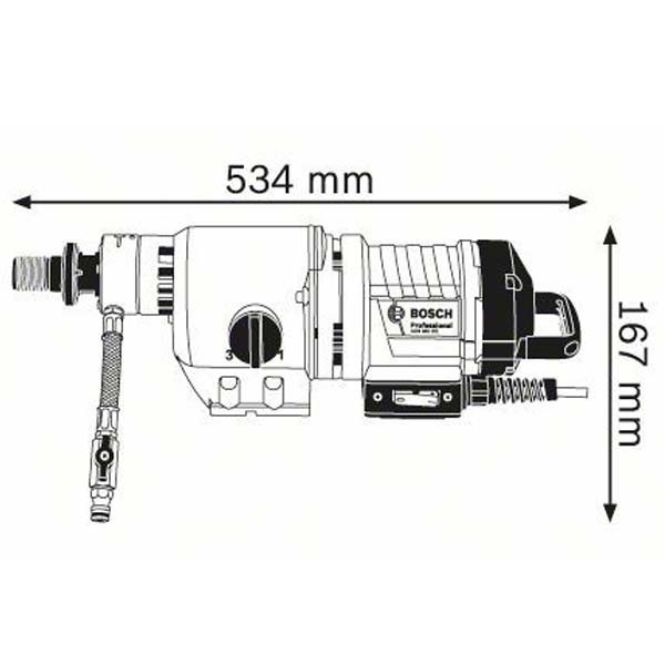 Дрель алмазного свердління Bosch GDB 350 WE (0601189900) Дрель алмазного свердління Bosch GDB 350 WE (0601189900)