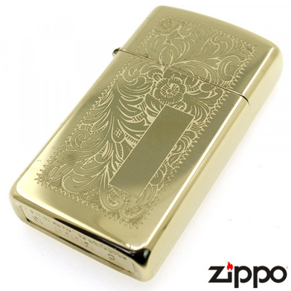 Запальничка Zippo (Зіппо) вузька VENETIAN HIGH POLISH BRASS 1652B Запальничка Zippo (Зіппо) вузька VENETIAN HIGH POLISH BRASS 1652B