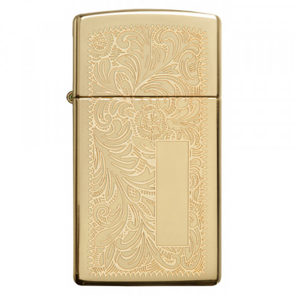 Запальничка Zippo (Зіппо) вузька VENETIAN HIGH POLISH BRASS 1652B Запальничка Zippo (Зіппо) вузька VENETIAN HIGH POLISH BRASS 1652B