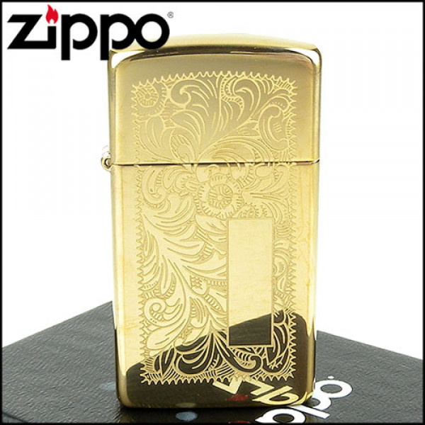 Запальничка Zippo (Зіппо) вузька VENETIAN HIGH POLISH BRASS 1652B Запальничка Zippo (Зіппо) вузька VENETIAN HIGH POLISH BRASS 1652B