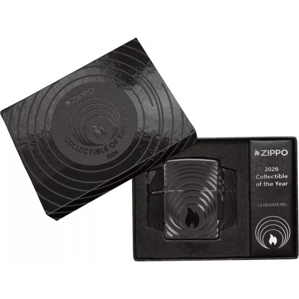 Запальничка армована колекційна (2400 шт) 2026 року ZIPPO Armor® High Polish Black COY EMEA глянцева Чоринй (47217)