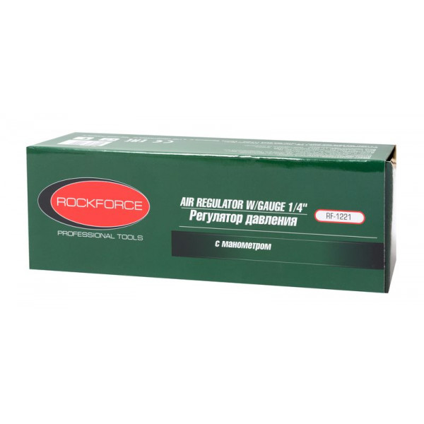 Регулятор тиску з індикатором 1/4 " ROCKFORCE RF-1221