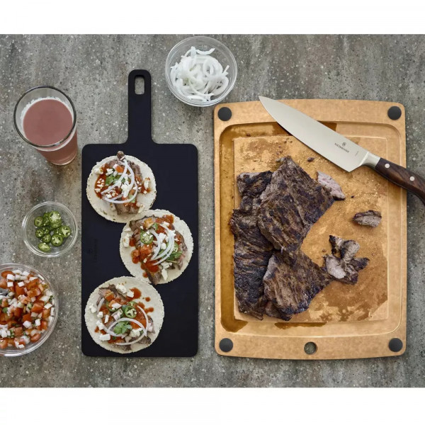 Обробна дошка з ручкою Victorinox Epicurean Handy Велика L композит Чорний 356x190x5мм (7.4132.3) Обробна дошка з ручкою Victorinox Epicurean Handy Велика L композит Чорний 356x190x5мм (7.4132.3)