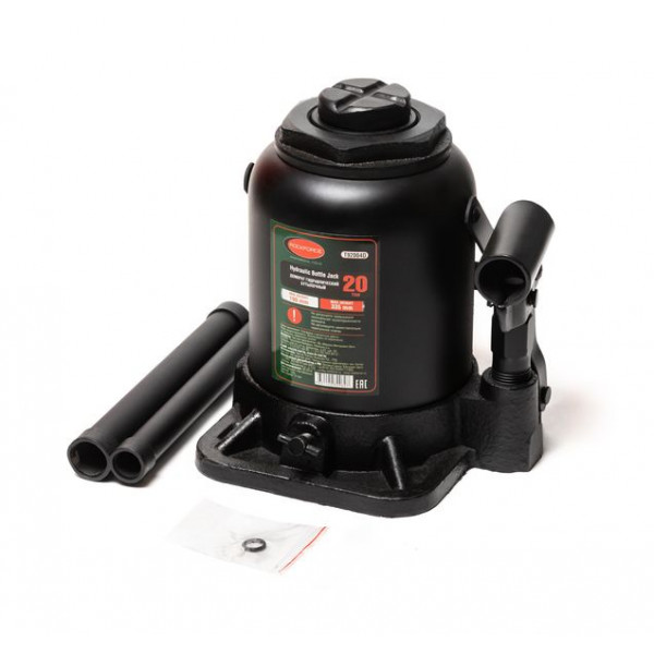 Домкрат пляшковий 20т (h min 190мм, h max 335мм, хід штока 145мм) низькопрофільний + дод. ремком