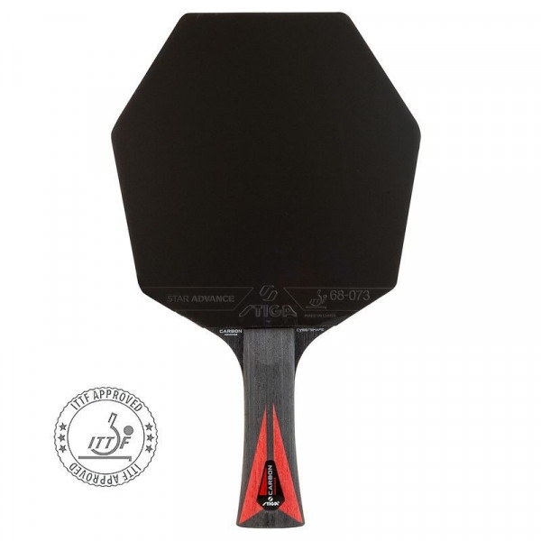 Ракетка для настільного тенісу Stiga Carbon Advance Cybershape FL (1215-1101-35) 932356
