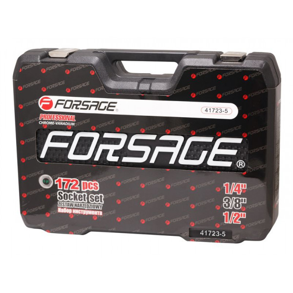 Набір інструментів 172пр. 1/2", 1/4", 3/8" (6гр.)(4-32мм) Forsage F-41723-5