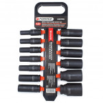 Набір головок ударних глибоких 13 предметів, 1/2'' (10, 12-15, 17, 19, 21, 22, 24, 27, 30, 32мм), на пластиковому тримачі Forsage F-4137MPB