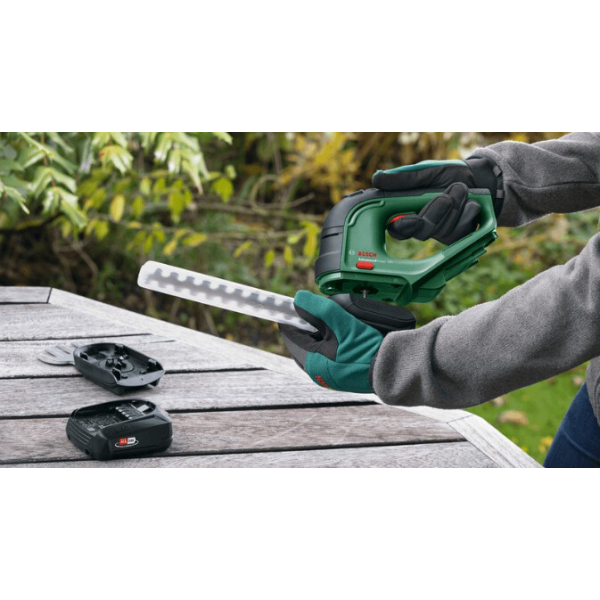 Акумуляторні кущорізи-ножиці для трави Bosch AdvancedShear 18V-10 (0600857001) без АКБ 2Ач та ЗП