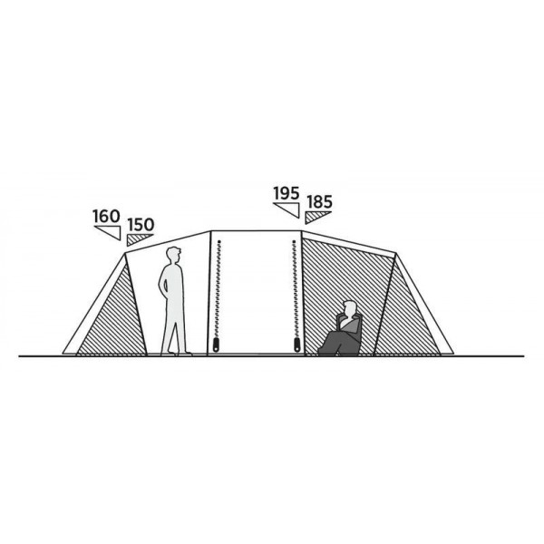 Намет шестимісний Easy Camp Leka Twin 6 (120492) (931554)