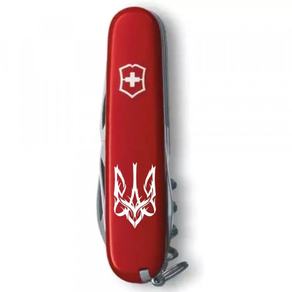 Складной нож Victorinox Spartan Ukraine 91 мм, 12 фунций Трезубец готический белый (1.3603_T0630u) Складной нож Victorinox Spartan Ukraine 91 мм, 12 фунций Трезубец готический белый (1.3603_T0630u)