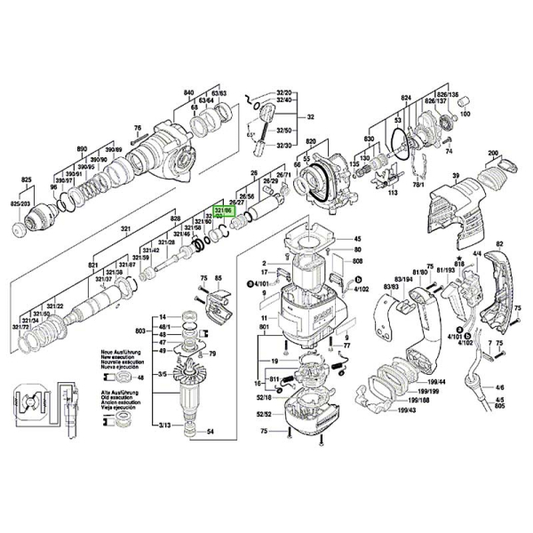 Перфоратор Bosch Professional GBH 3-28 DFR в чемодані з ШЗП 061124A000
