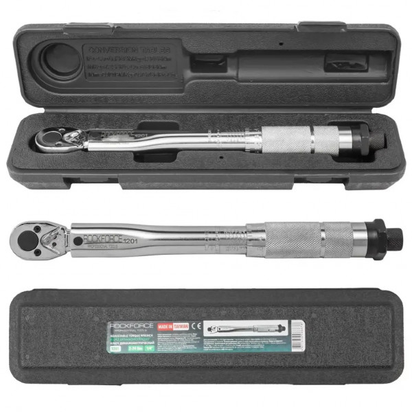 Ключ динамометричний 1/4'' 2-24Нм Rockforce RF-1201