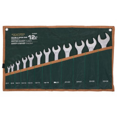 Набір ключів ріжкових 12пр. (6х7-30х32мм) ROCKFORCE RF-5122P