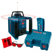 Ротаційний лазерний нівелір Bosch Professional GRL 250 HV в кейсі з пультом RC1, окулярами, мішенню 0601061600